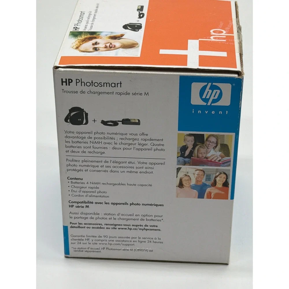 HP Photosmart M-series Quick Recharge Kit‎ L1815A NiMH Batteries Case 1-Hour